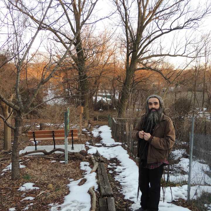 The Ridgefield Community Garden is on a quiet corner off Shaler Boulevard, near retail stores. Nestor Delgado has been a garden member since 2001.