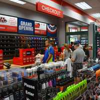 <p>Modell's Sporting Goods held a grand opening for its new store in Mount Kisco, which used to house Borders Books and Music.</p>