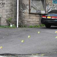 <p>A woman took a bullet in the leg and a man one in the hand in a burst of gunfire Monday night in Paterson.</p>