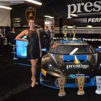 <p>Guests at the Oct. 22 Lamborghini Paramus Grand Opening pose with what they hope will be their new ride.</p>