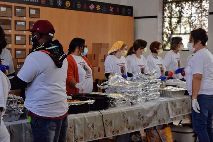 Volunteers at the 1st Annual Kendell Cook Community Dinner