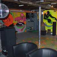 <p>LaMattina renovated his basement into a nightclub.</p>