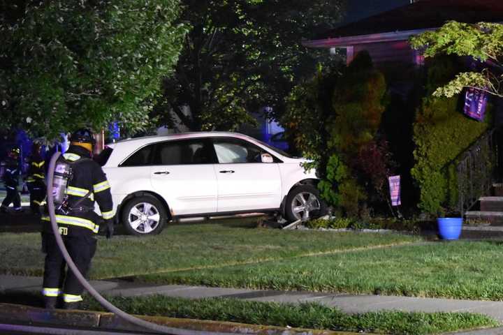 SUV Crashes Into Hasbrouck Heights Home, Ruptures Gas Line