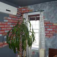 <p>LaMattina painted all the walls in the house.</p>