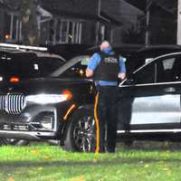 <p>The stolen 2020 BMW X7 ended up on the lawn of a home on Ehret Street, Paramus Police Chief Robert Guidetti said.</p>