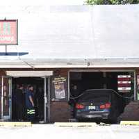 <p>The BMW made it all the way into the Krauszer&#x27;s on Locust Avenue in Wallington on Wednesday, May 17.</p>