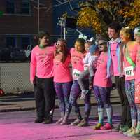 <p>Members of Vicki Soto&#x27;s family take a pre-race photo at the 2016 Vicki Soto 5K in Stratford.</p>