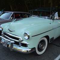 <p>Wally Anderson of Southington, stands beside his 1950 Chevy.</p>