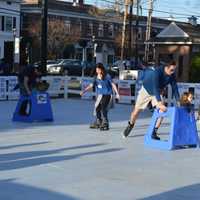 <p>Hundreds came out to enjoy Skating on Sherman Green Friday. The fundraiser continues all weekend.</p>