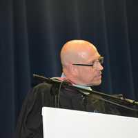 <p>Carmel High School Principal Louis Riolo speaks at the 2016 commencement.</p>