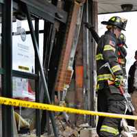 <p>The crash seriously damaged the vehicle and the Whole Foods building in Ridgewood on Tuesday, March 28.</p>