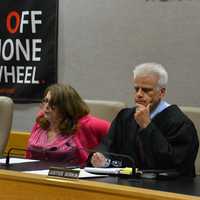 <p>New Castle Town Justice Noah Sorkin, pictured at the arraignment of Hengjun Chao, who is the suspect in a shooting a Lange&#x27;s, a popular deli in Chappaqua.</p>