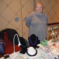 <p>One vendor at the Trumbull Marriott shows off an array of jewelry choices — always a favorite gift for the holidays.</p>