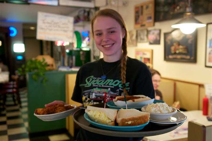 Sycamore is known for its burgers and fries.