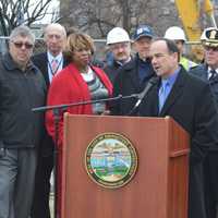 <p>City leaders announce a new microgrid generator for some Bridgeport buildings, including City Hall.</p>