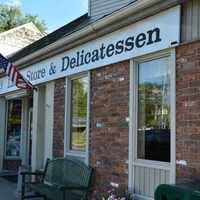 <p>Lange&#x27;s Little Store &amp; Delicatessen in Chappaqua, pictured the day after a shooting that took place by its entrance.</p>