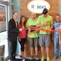 <p>The ribbon-cutting ceremony marks the grand opening of Robeks on Federal Road in Danbury.</p>