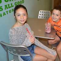 <p>Guests enjoy their smoothies at Robeks.</p>