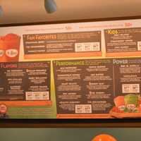 <p>The Robeks menu features fresh juices, smoothies, and coffee drinks.</p>