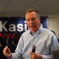 GOP Hopeful Kasich Focuses On The Issues In Fairfield Rally