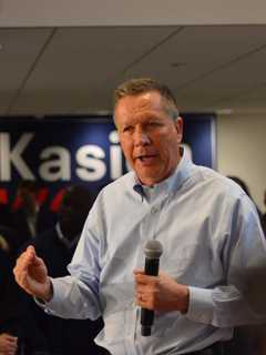 GOP Hopeful Kasich Focuses On The Issues In Fairfield Rally