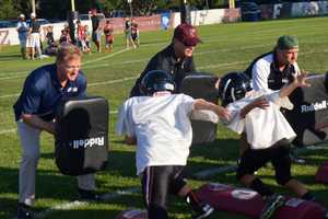 NFL Commissioner Roger Goodell Visits Fairfield Giants Football
