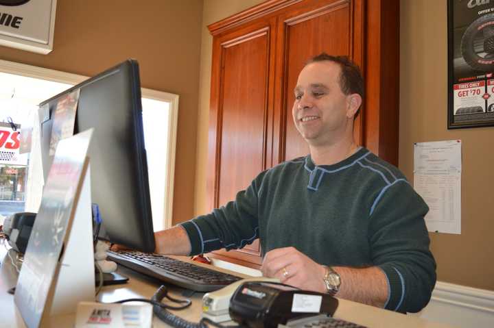 Ari Manetas works the front desk at Anita Discount Tire and Auto in River Vale.