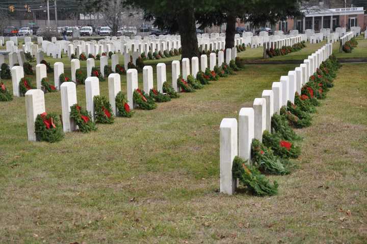 A view of Spring Grove Veterans Cemetery after the 2016 Wreaths Across America ceremony.