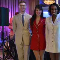 <p>The USO Show Troupe, which is also celebrating its 75th year, performs at the Hat City Ball.</p>