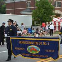 <p>Members of Orangetown Fire Co. No. 1, which is located in South Nyack, march in the Mahopac Volunteer Fire Department&#x27;s dress parade.</p>