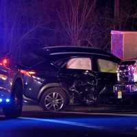 <p>A passing vehicle was T-boned by the fleeing SUV at the corner of Century and Paramus roads.</p>