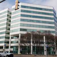 <p>The Stamford Government Center is the scene for a rally against hate.</p>