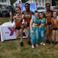 <p>Dancers from different studios gather together for a group picture at Stratford&#x27;s Dance Day.</p>