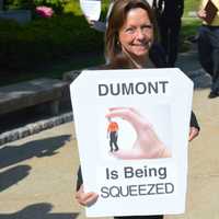 <p>Members of FARM'D protested outside the Bergen County Courthouse before the settlement hearing.</p>