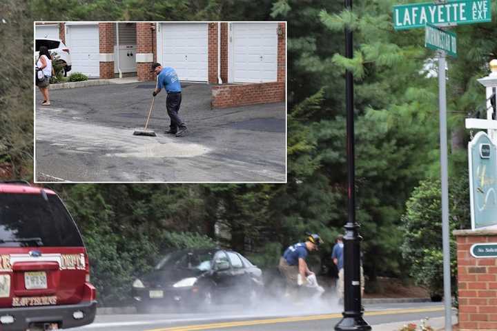 Garbage Truck Leaks Fluid Throughout Hawthorne Apartment Complex