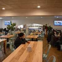 <p>The second-story eating space at DeCicco &amp; Sons' location in Millwood.</p>