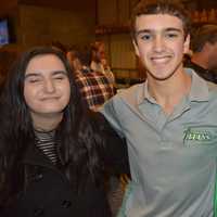 <p>Fans turn out at a party at Kennedy Flats to meet and greet the players on the Danbury Titans hockey team.</p>