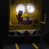 <p>&quot;Spongebob Squarepants&quot; by students at The Ursuline School in New Rochelle was one of the several lighthouses on display at the Maritime Aquarium in Norwalk Friday.</p>