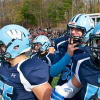 <p>Westlake captains prior to the start of Saturday&#x27;s game. </p>