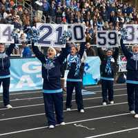 <p>Westlake cheerleaders at Saturday&#x27;s game.</p>