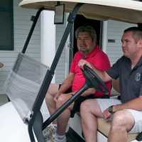 <p>Golfers head out on the course on a weekday morning at Dutchess Golf Club.</p>