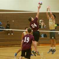 <p>The Scarsdale High boys volleyball team played last week at Clarkstown South.</p>