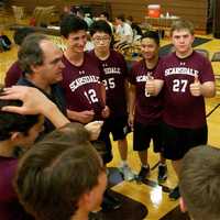 <p>The Scarsdale High boys volleyball team played last week at Clarkstown South.</p>