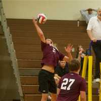 <p>The Scarsdale High boys volleyball team played last week at Clarkstown South.</p>