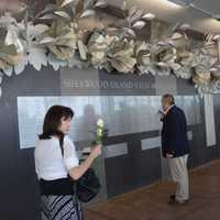 <p>The state&#x27;s 9/11 memorial service draws hundreds to Westport Thursday.</p>