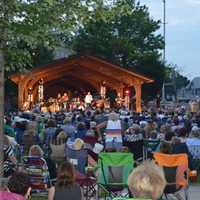 <p>Enjoying the music under the stars</p>