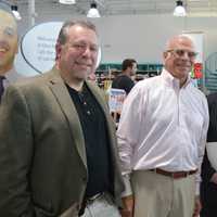 <p>Glen Rock Mayor Bruce Packer, Bottle King owner Kenneth Friedman, Sen. Bob Gordon, and borough Councilman Michael O&#x27;Hagan</p>