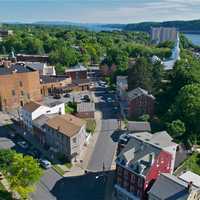 <p>A view of Poughkeepsie from the Walkway.</p>