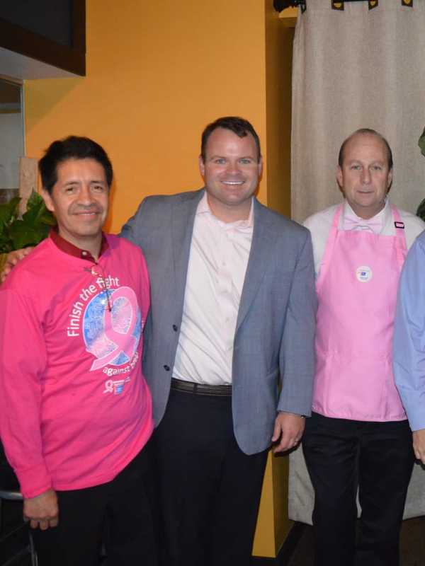 Stratford Mayor Puts On The Pink At Happy Hour To Help Fight Cancer