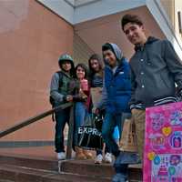 <p>Shoppers were out in force in White Plains looking for Black Friday deals.</p>